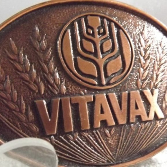Vintage Vitavax Farm Advertising Belt Buckle - Picture 4 of 8